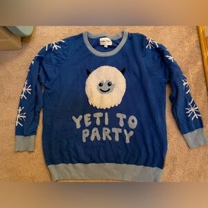 Tipsy Elves Yeti to Party Christmas sweater size XL